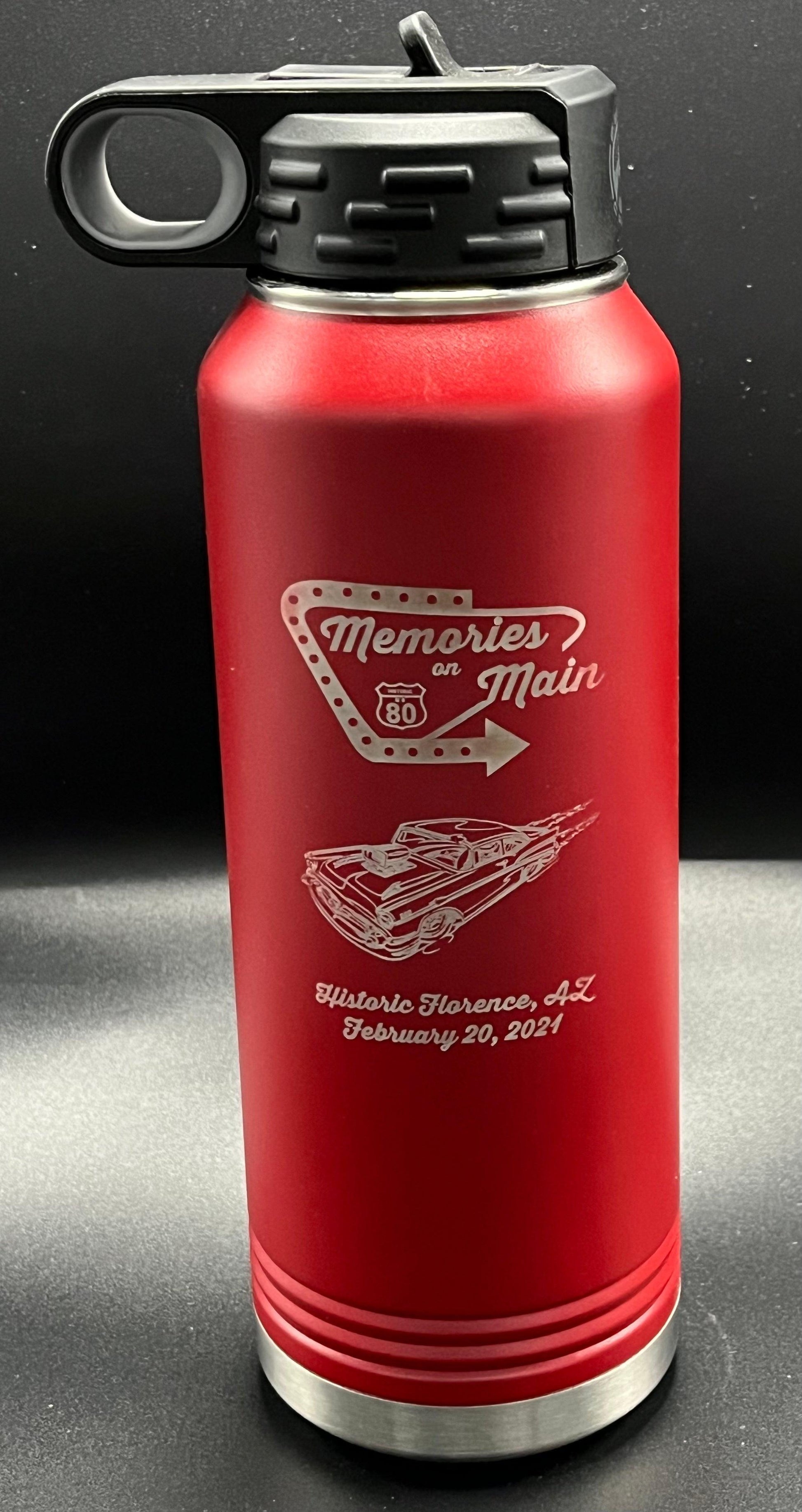 Memories On Main 32 oz Water Bottle - Lazer Made