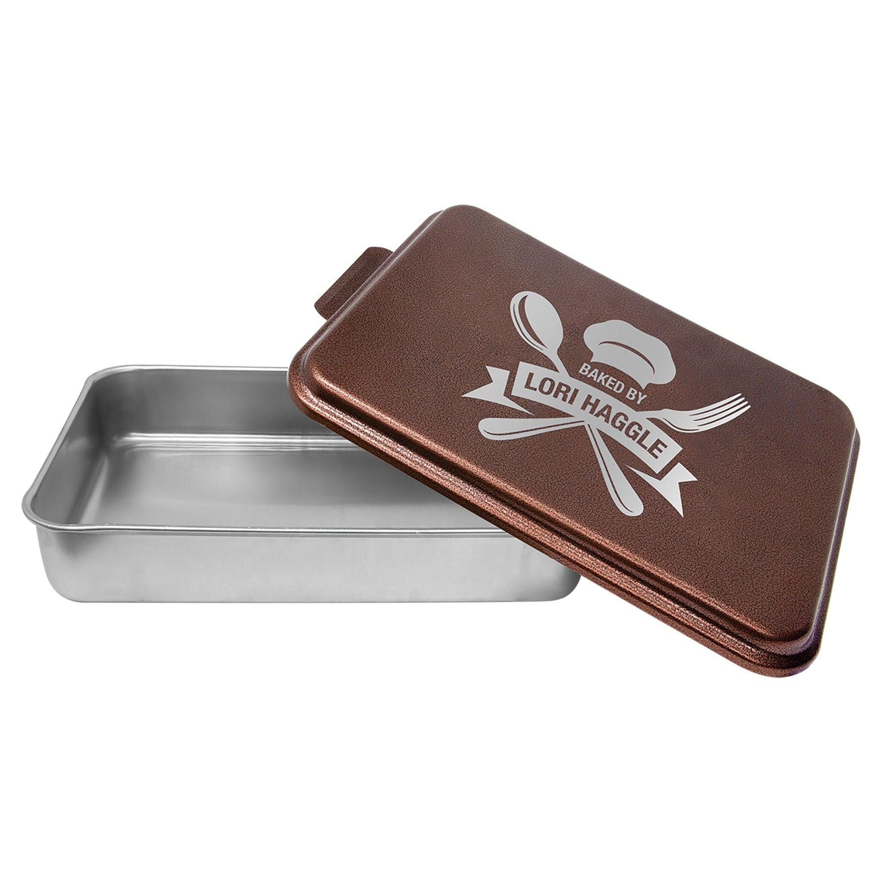 9 x 13 Aluminum Cake Pan Customizable - Lazer Made