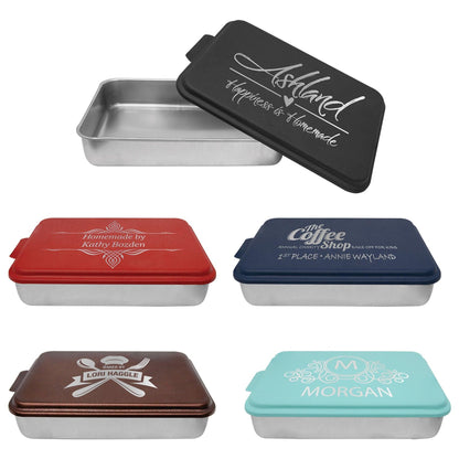 9 x 13 Aluminum Cake Pan Customizable - Lazer Made