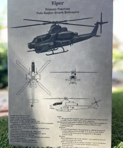 12x18 Military Leatherette Wall Hanging – Laser Engraved | Army, Navy, Air Force, Marines
