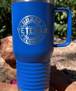 20 oz Travel Mug with Handle – Custom Laser Engraved Insulated Mug - Image 5