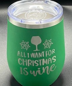 Christmas Wine Tumbler