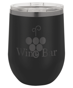 Insulated Wine Tumbler Black/Ghost Black